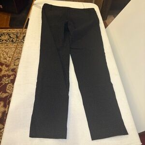Van Heusen Women’s Stretch Extensible Black/White Geometric Shape Pants 6